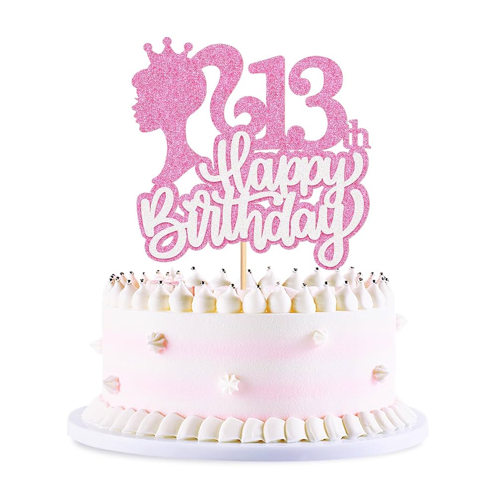 Happy Cakes エシャルプ　ピンク CURSIVE Happy Birthday Cake Topper - PINK | Bake Group